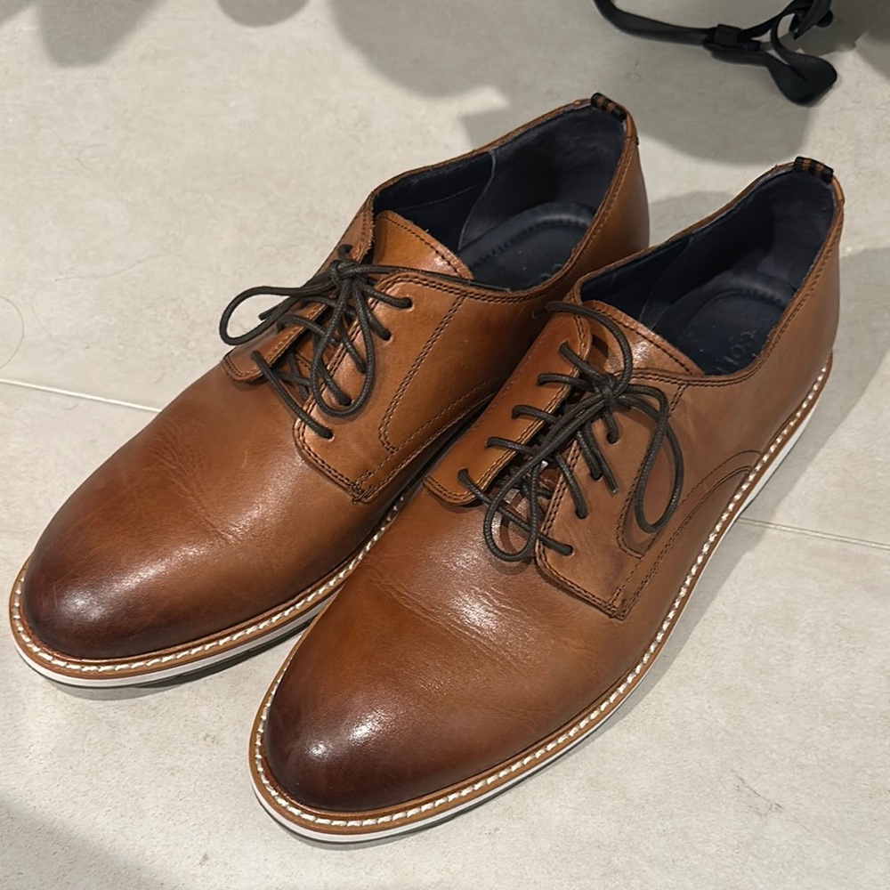 Cole Haan Brown Oxford Dress Shoes